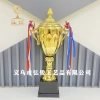 HR-7706B Metal trophy, 14*47CM, competition reward and prize, customizable logo Specification image